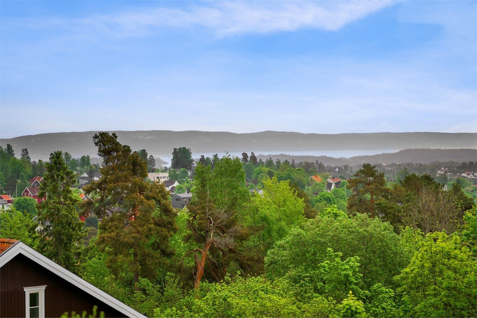 Utsikten utover Oslofjorden og Drøbak