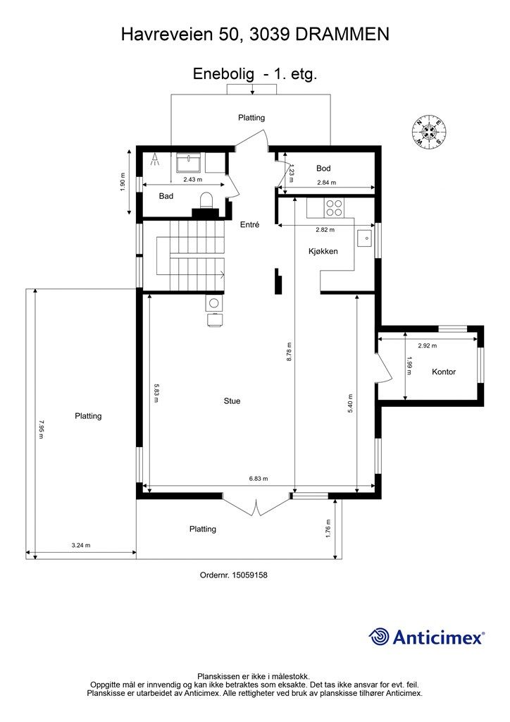 Plantegning 1. etasje