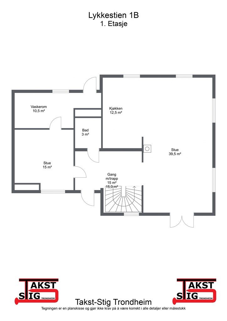 Planskisse 1. etasje.