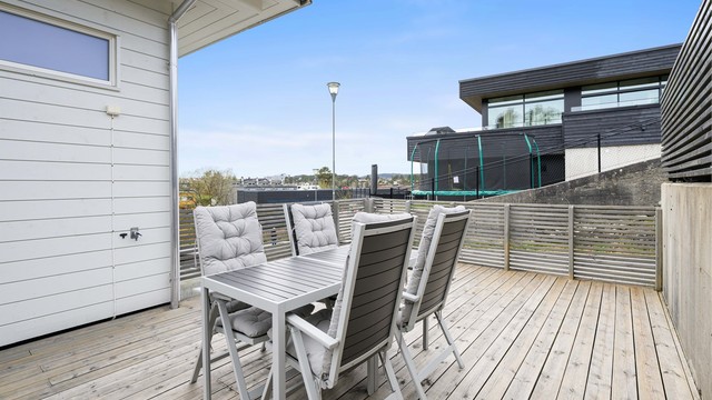Uteplass på husets bakside