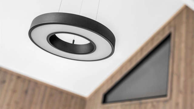 Lekker belysning i stua.