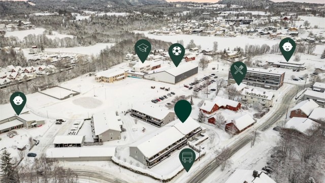 Her bor du i et rolig og svært barnevennlig område på Lierskogen
Foto: Stine Prøitz Jørgensen