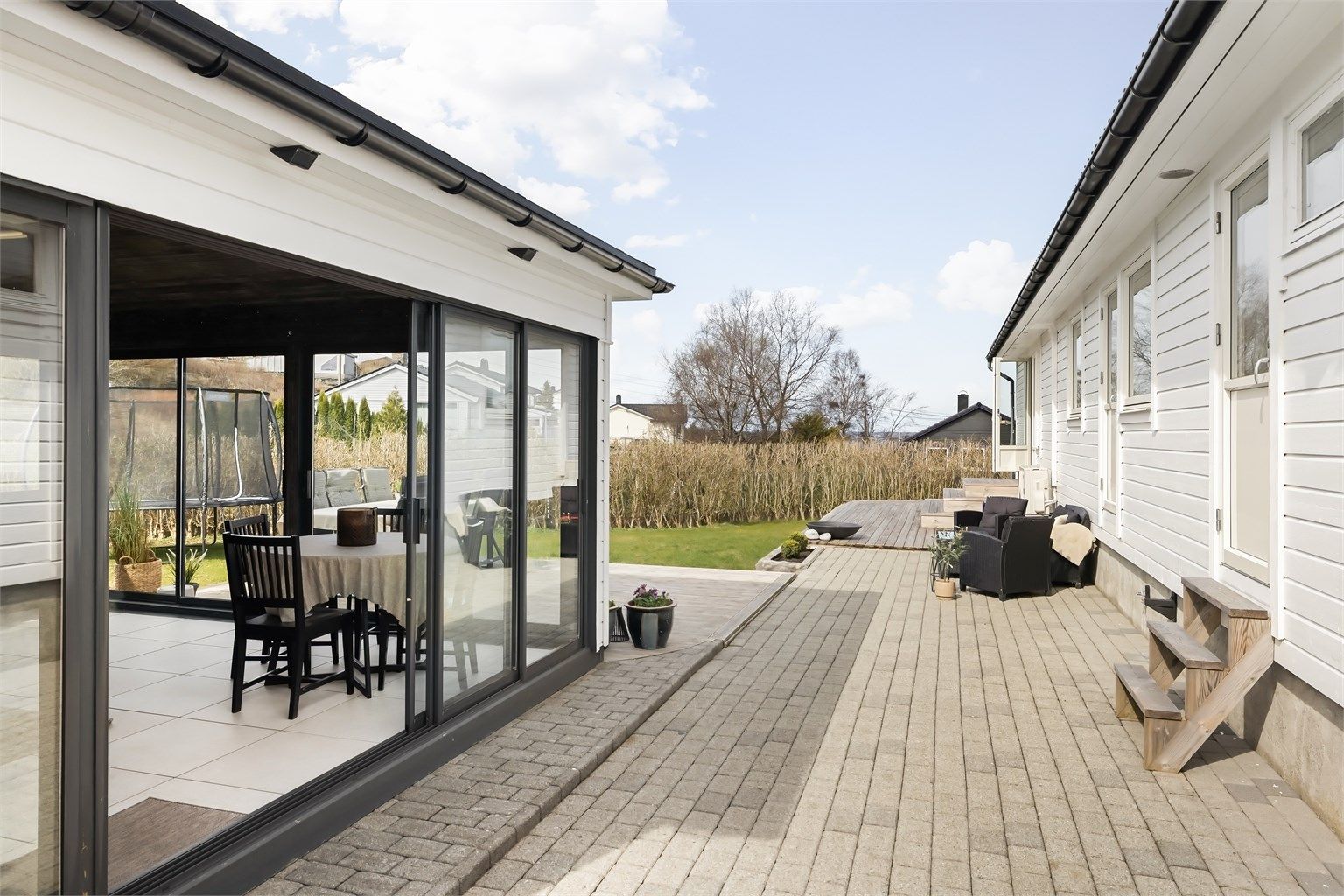 Meget gode solforhold - Her kan man virkelig nyte solen på fine sommerdager