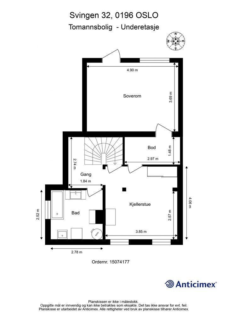 Plantegning underetasje