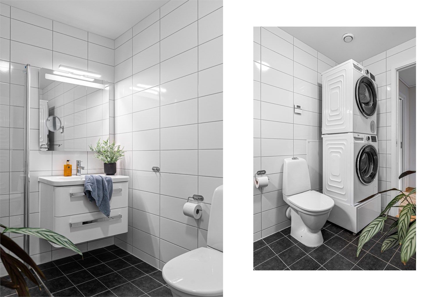 - Plass til vaskemaskin og tørketrommel -