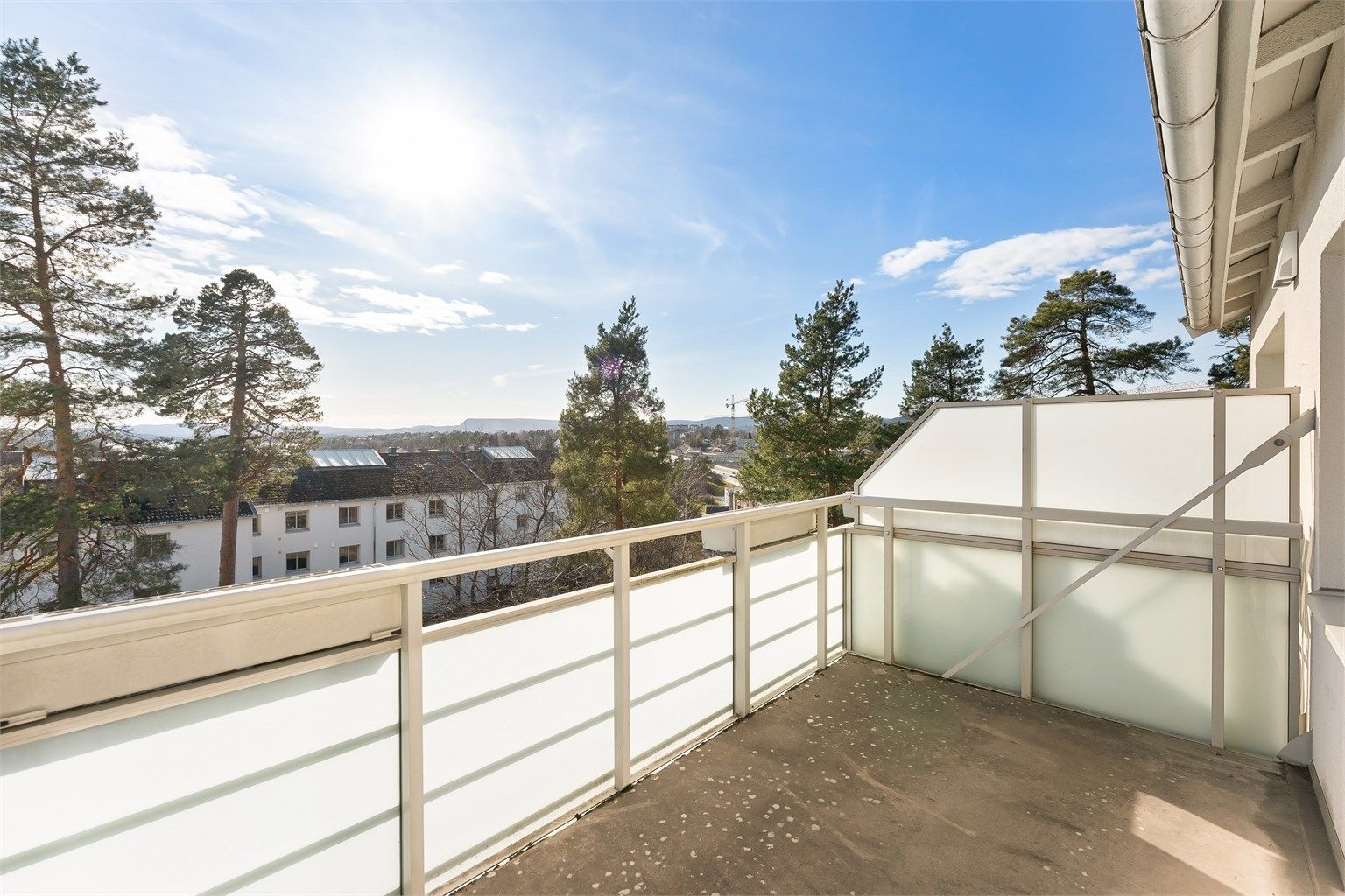 Herfra har du en usjenert og åpen utsikt.