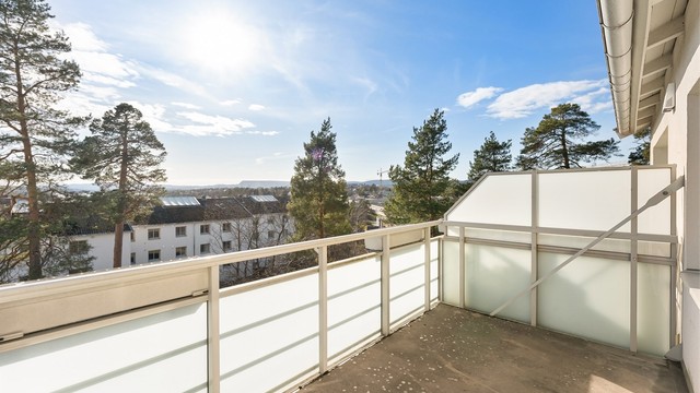 Herfra har du en usjenert og åpen utsikt.