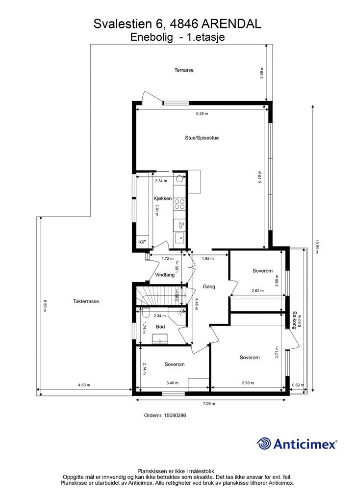 Plantegning 1. etasje