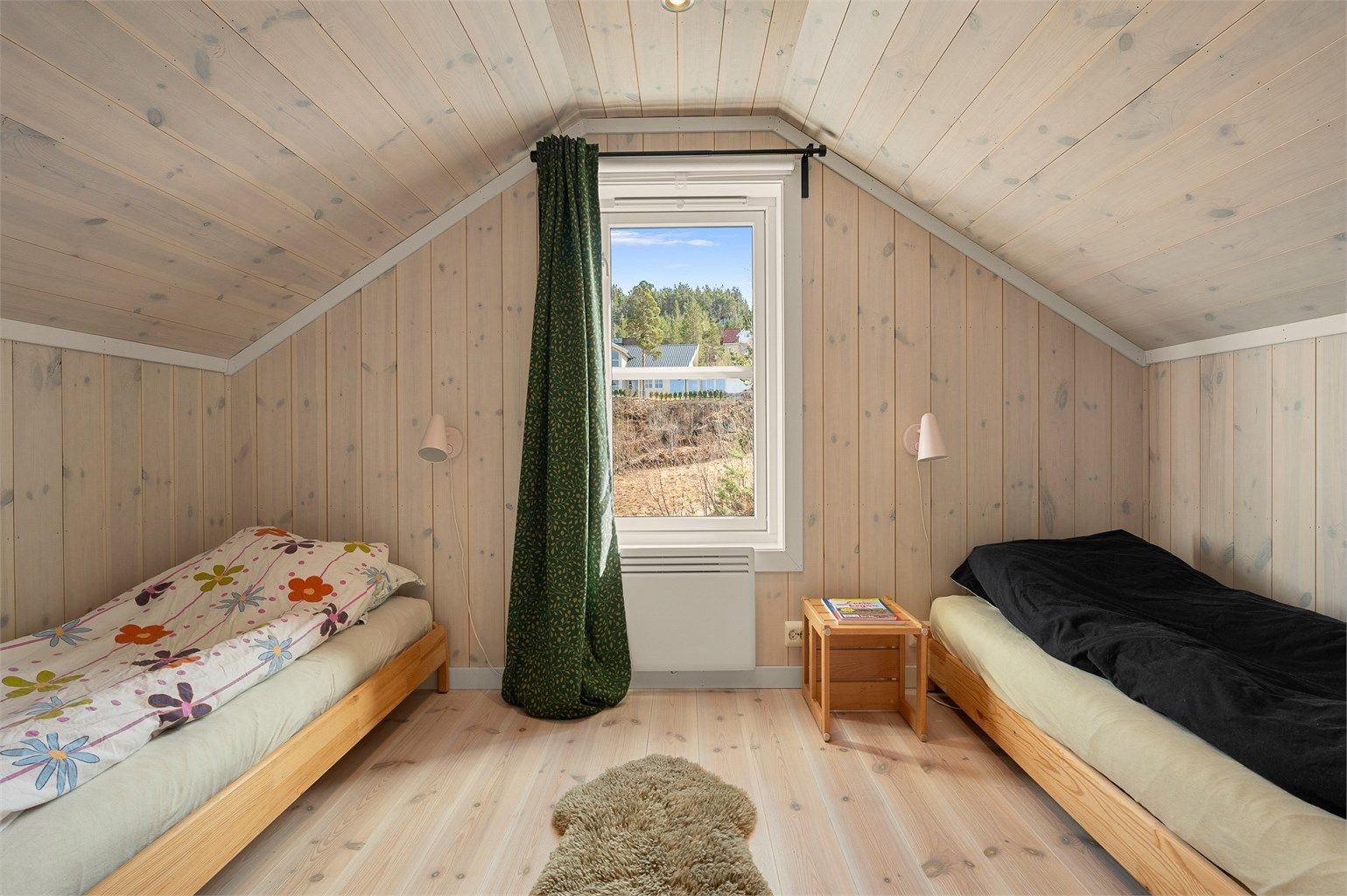 Vider er hemsrommet er innredet som et ekstra soverom. 