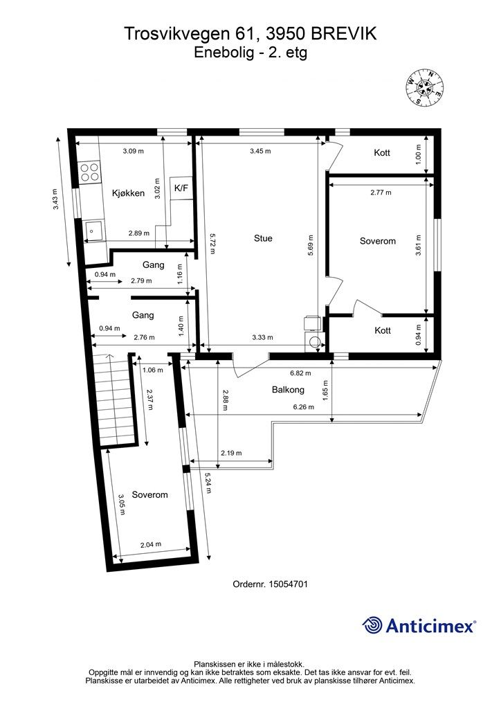 Plantegning 2. etasje