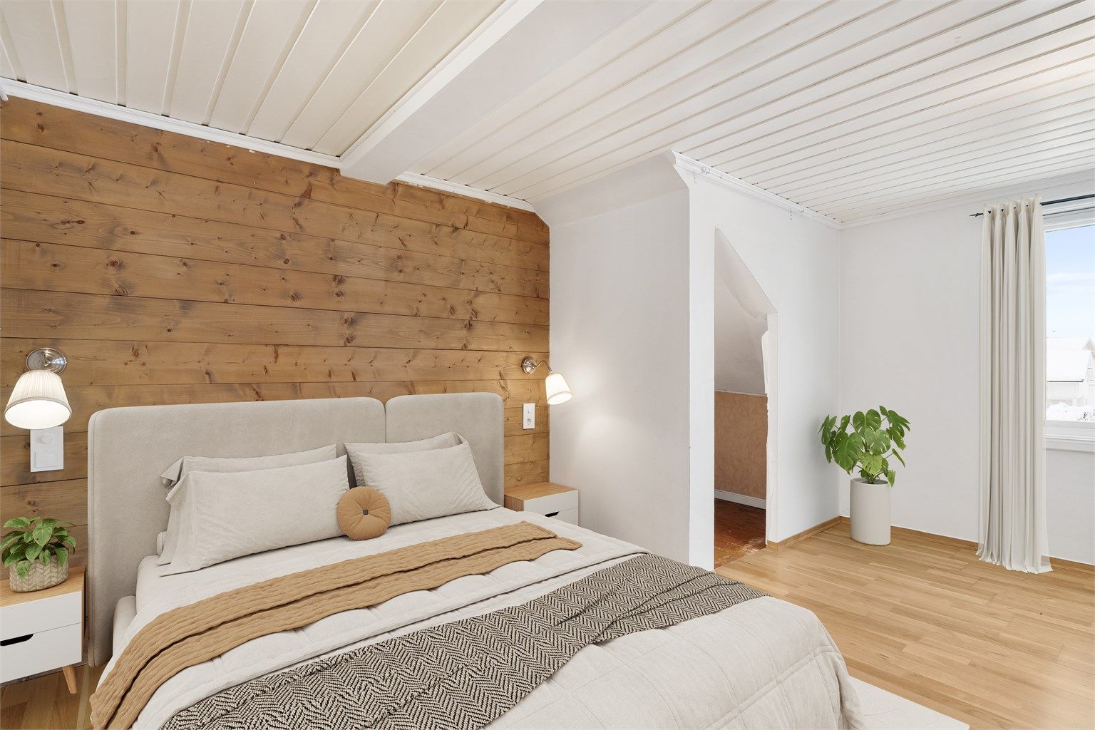 Soverom 1 med god plass til seng og garderobeløsning - Digitalt Stylet