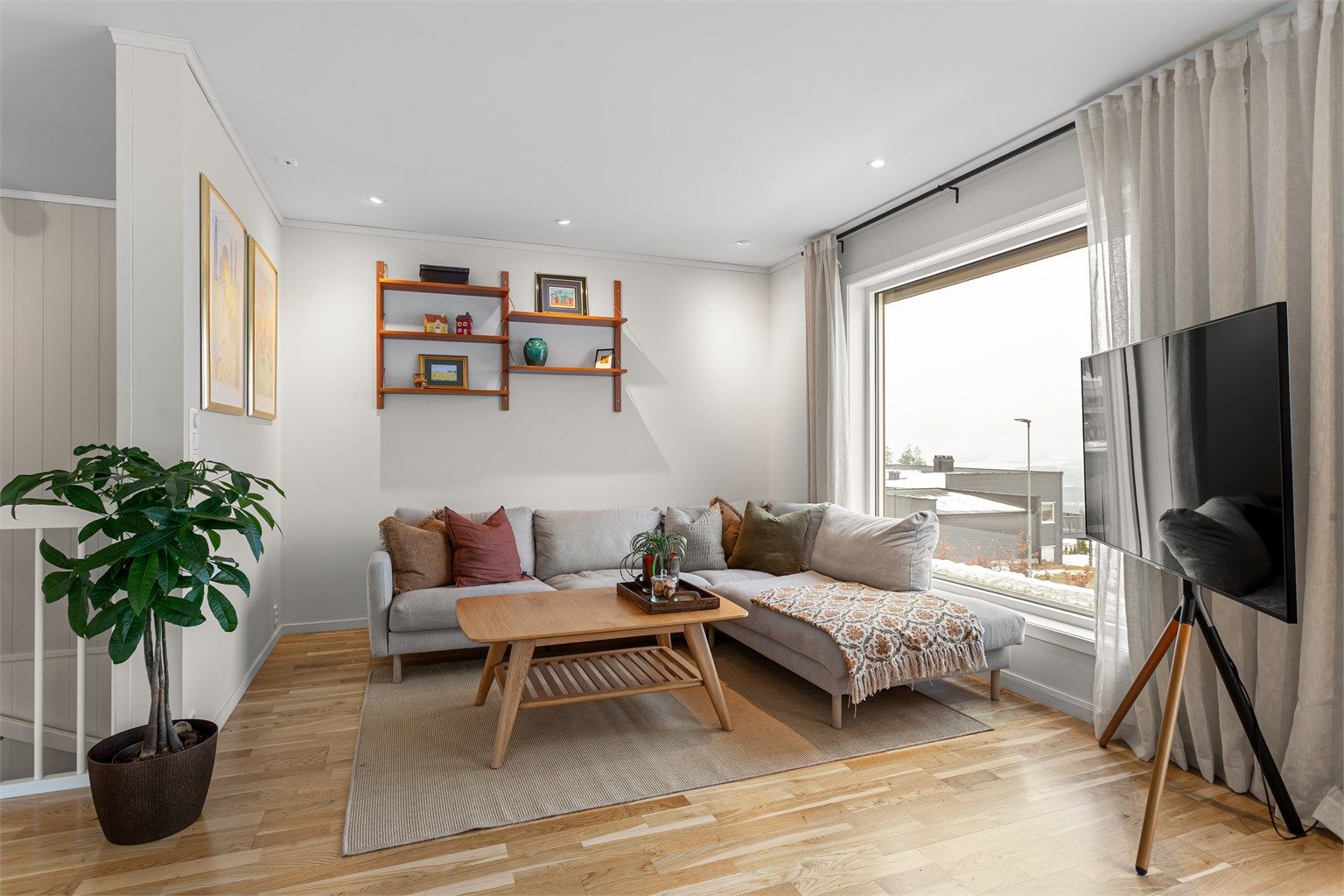 Boligen har balansert ventilasjonssystem med varmegjenvinning