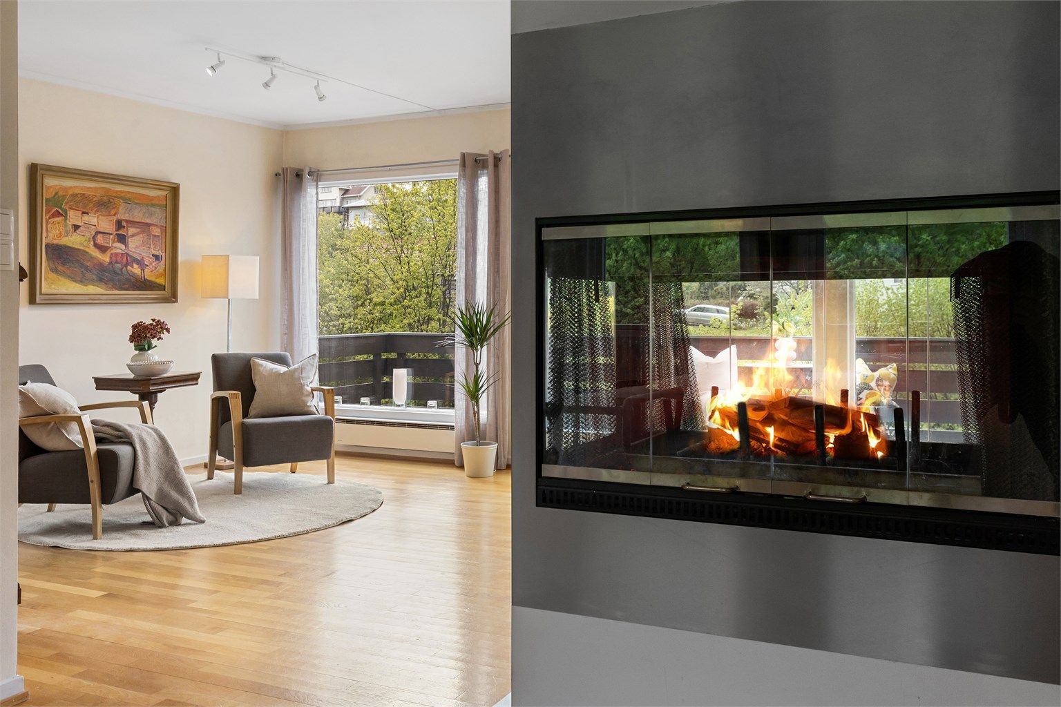 Flott peis som gir både varme og hygge