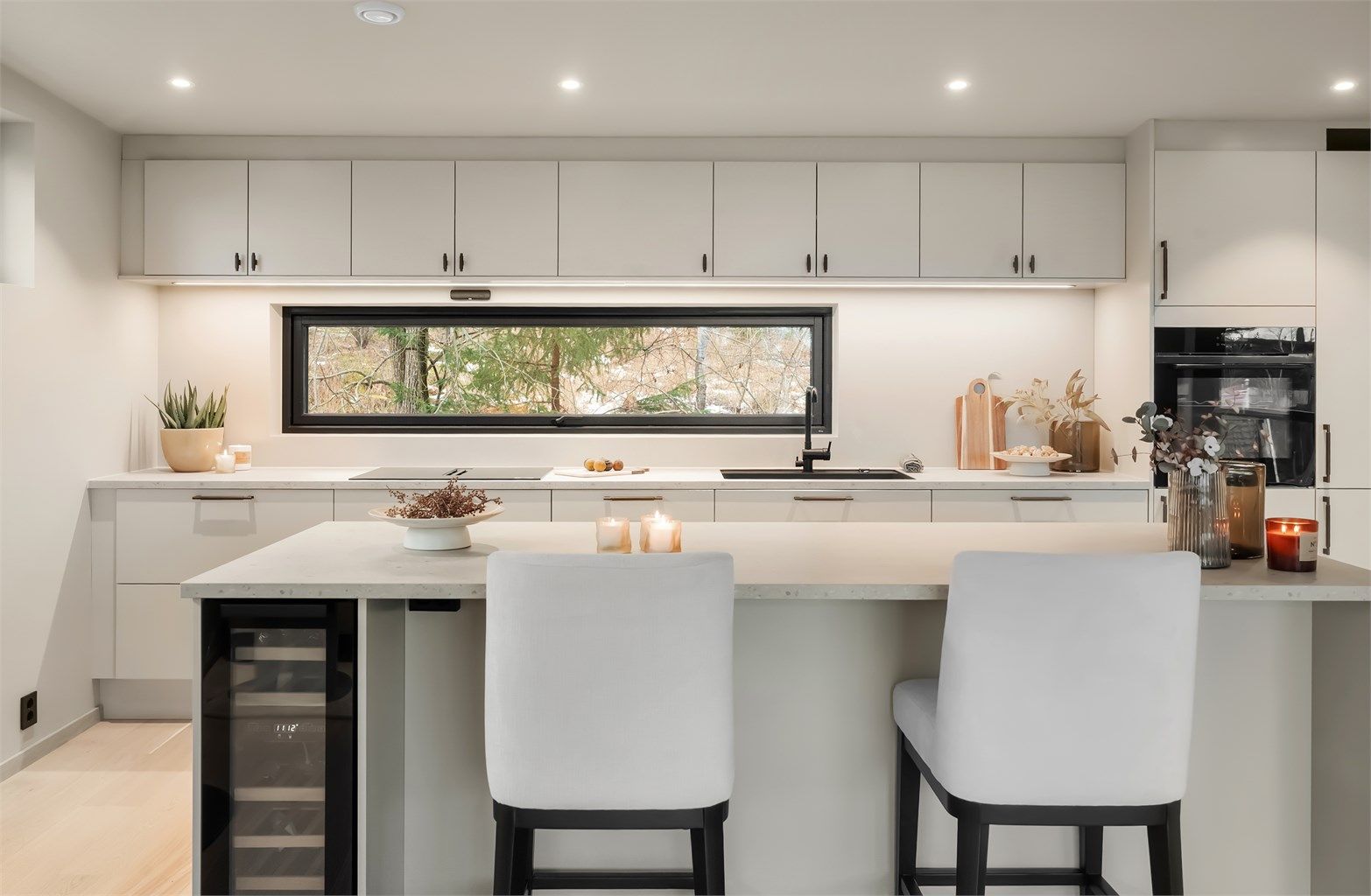 Kjøkkenøya er et perfekt sted for en rask frokost eller som samlingspunkt når man har gjester.