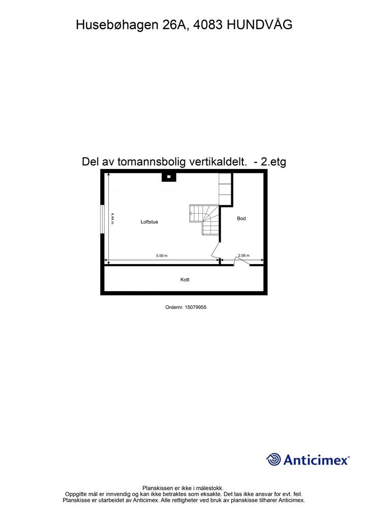 Plantegning 2. etasje.