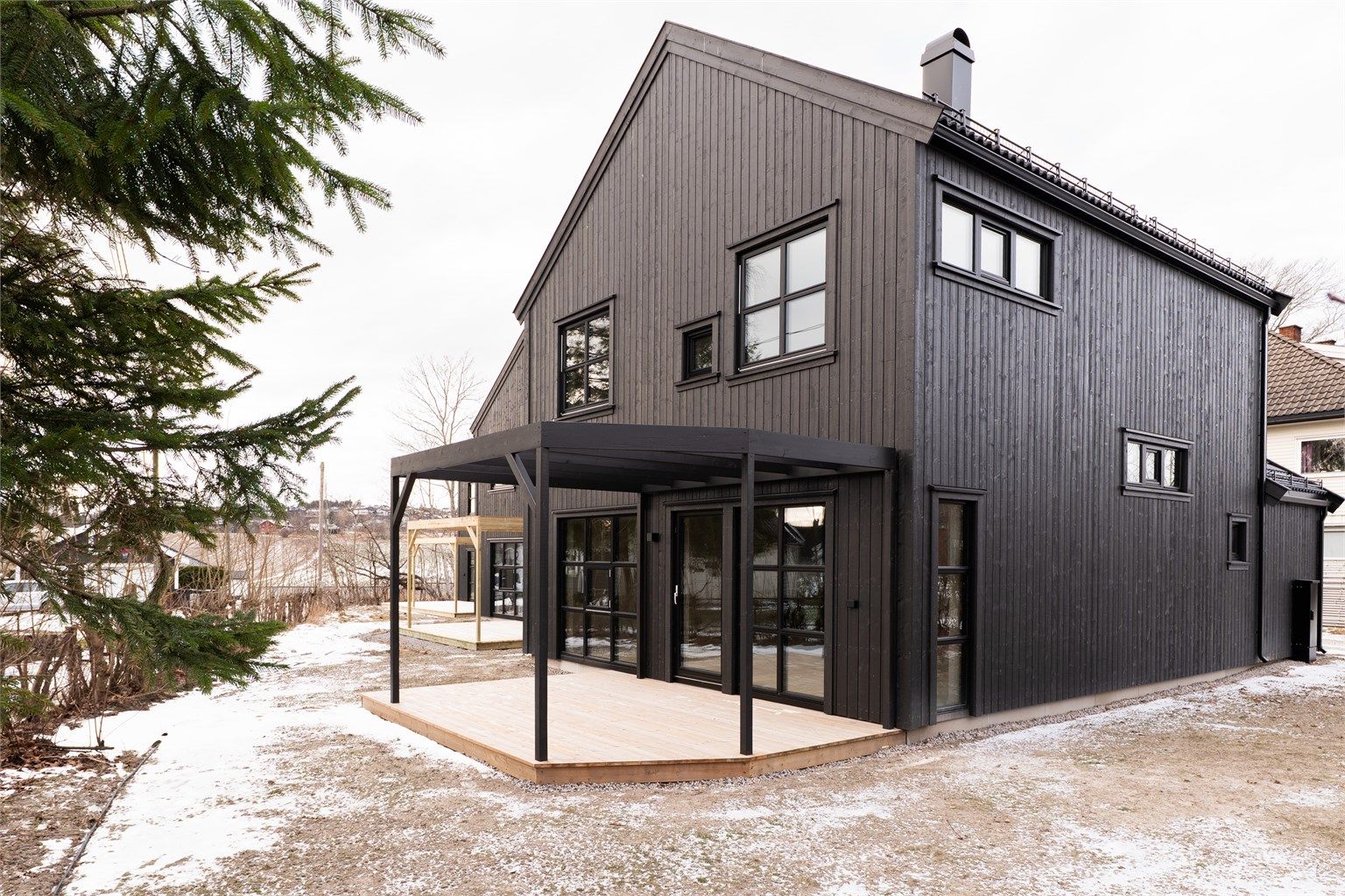 Boligen ble ferdigstilt høsten 2025 og har ikke vært bebodd. Her er alt nytt - klart for innflytting. 
Fotograf; Kristoffer Kristiansen.