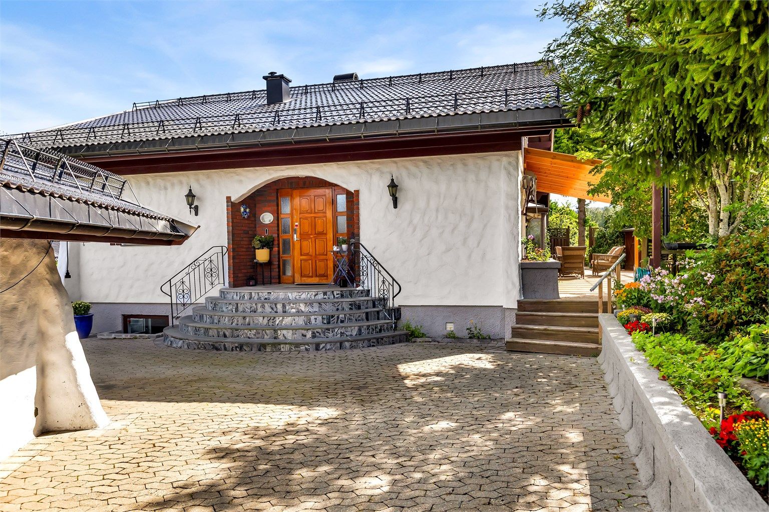 Pent opparbeidet uteområde