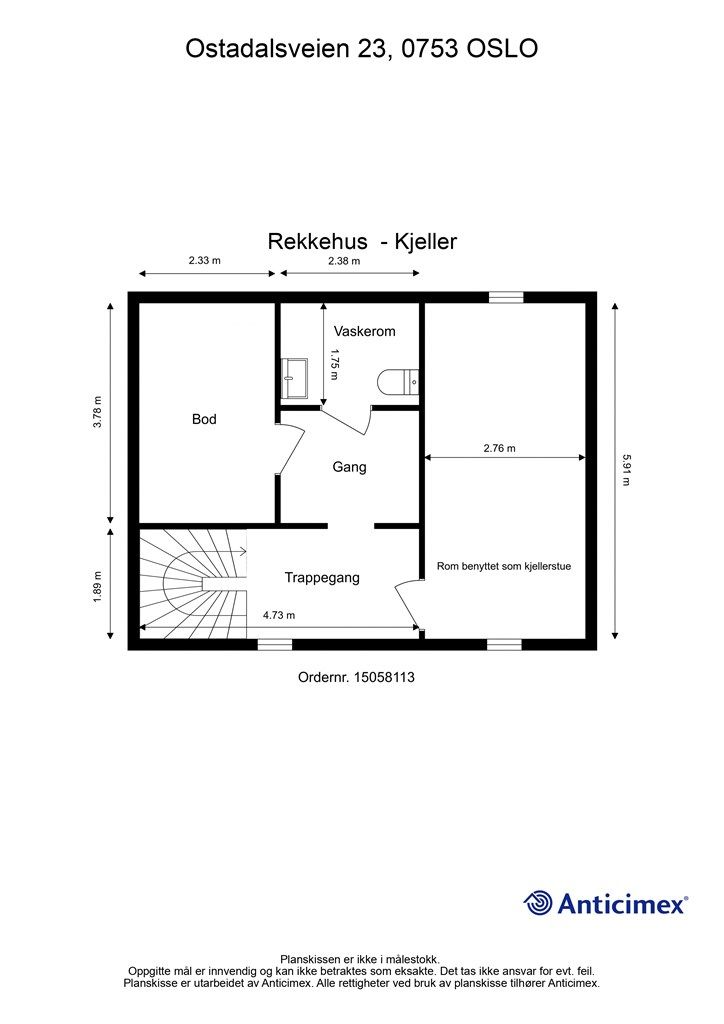 Plantegning underetasje