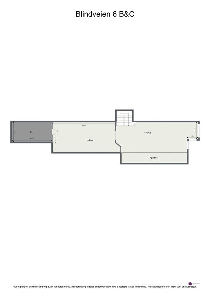 Plantegning - Loftsetasje