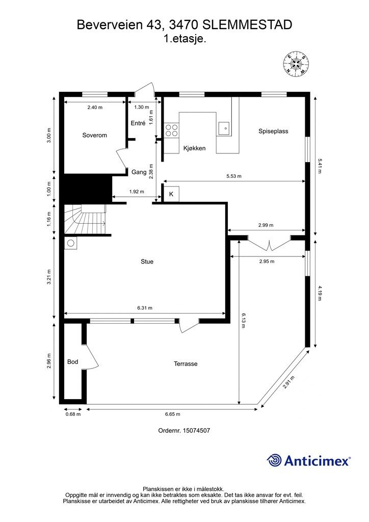 Plantegning - 1.etasje