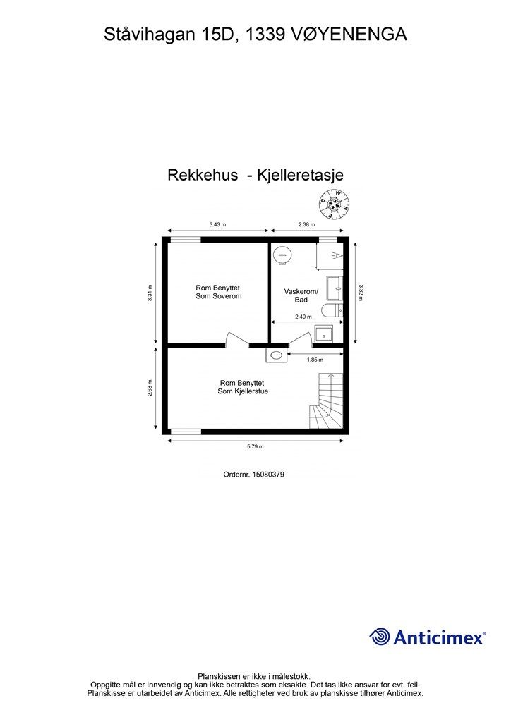 Plantegning - Kjelleretasje