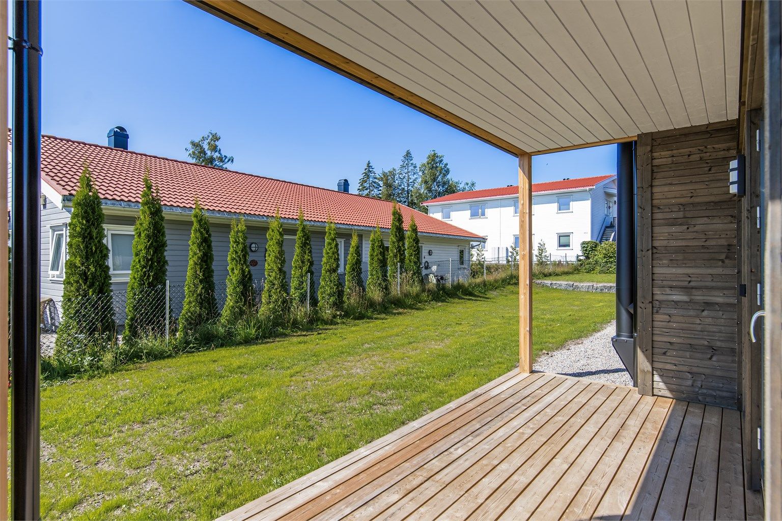 Deilig og solrik uteplass