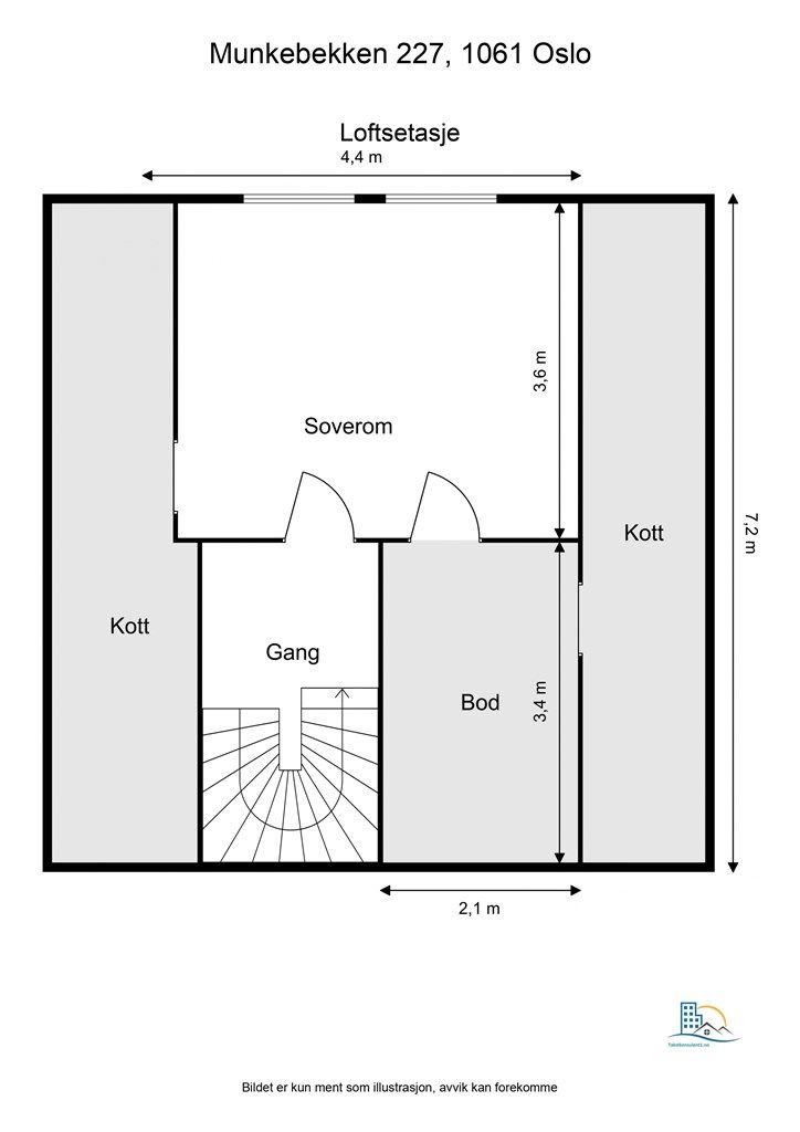Plantegning- Loftsetasje 