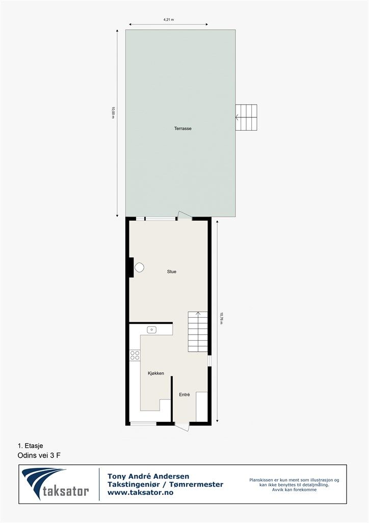Vi starter med plantegning i 1.etasje slik at du får orientert deg i boligen!