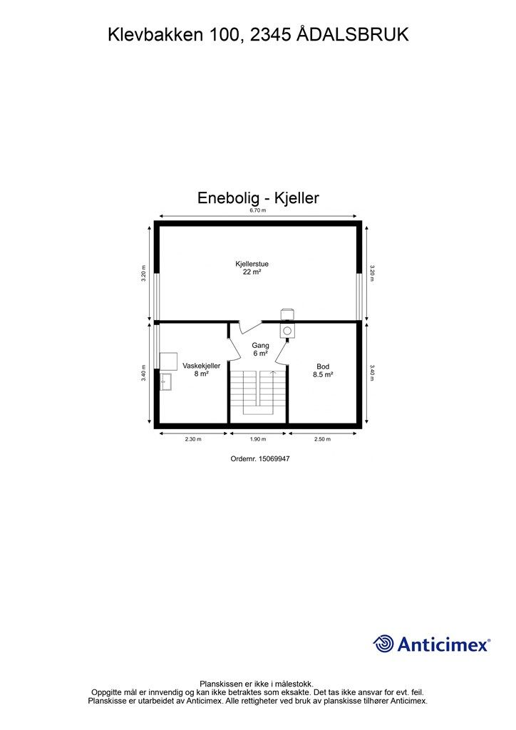 Plantegning - Kjeller.