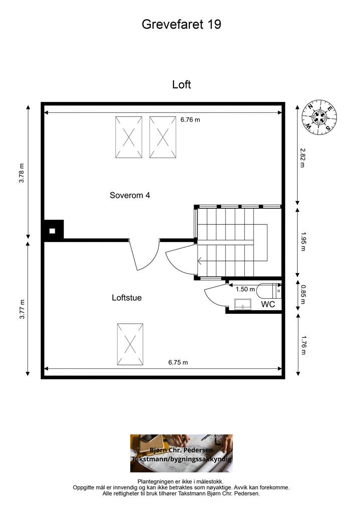 Plantegning loftsetasje