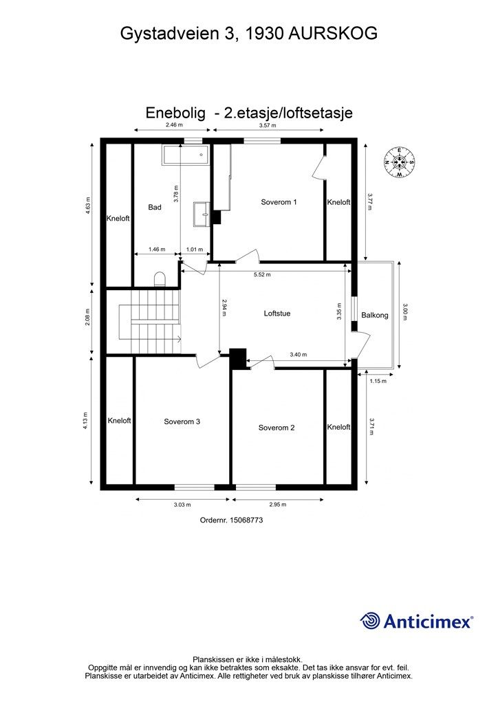 Plantegning - 2. etasje