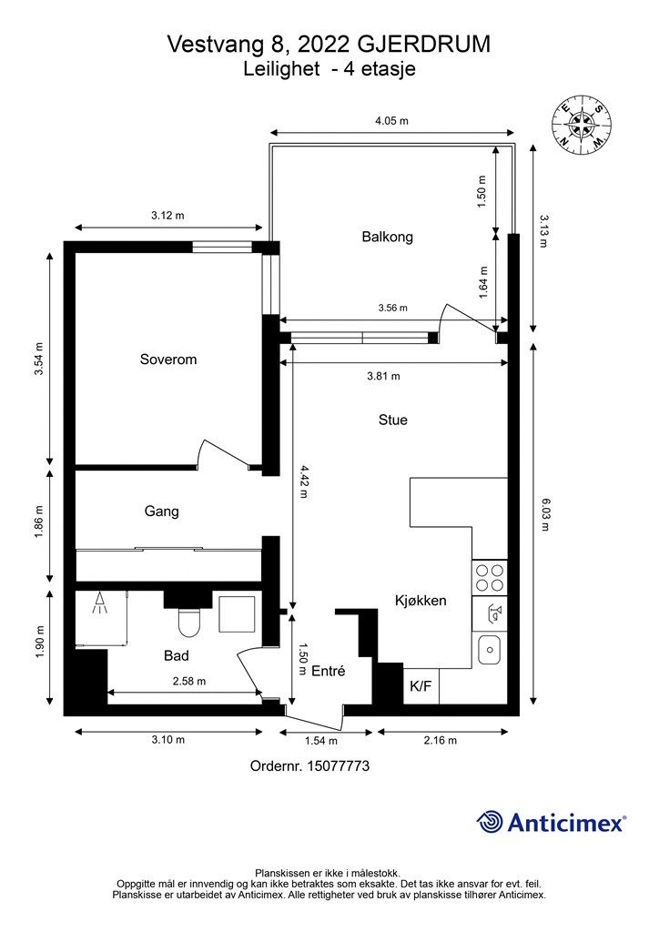 Plantegning 4. etasje