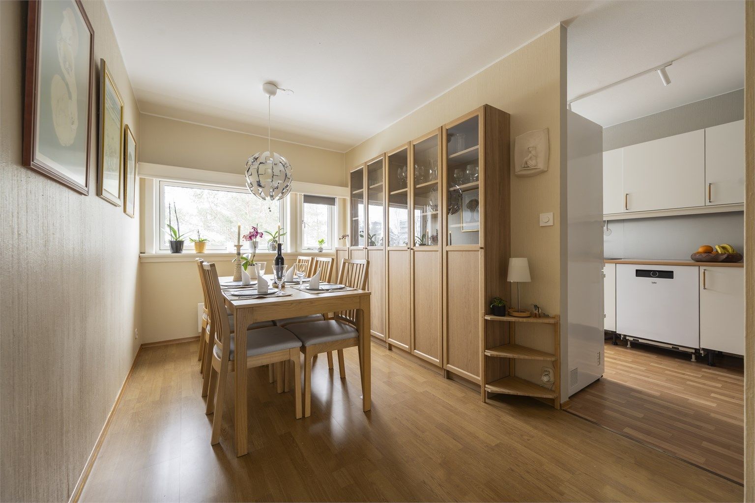 Her har man mulighet for å invitere venner og familie på koselige middager