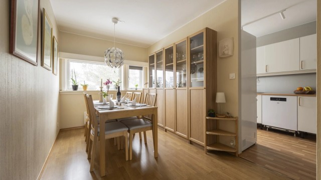 Her har man mulighet for å invitere venner og familie på koselige middager