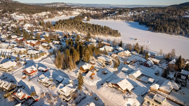 Området er tilrettelagt for et aktivt uteliv for hele familien.
