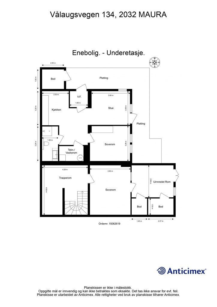 Plantegning underetasje