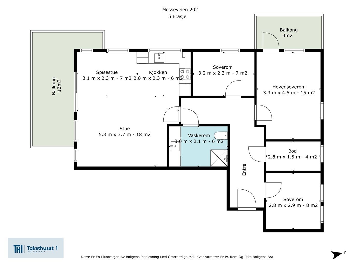 Plantegning 5. etasje
