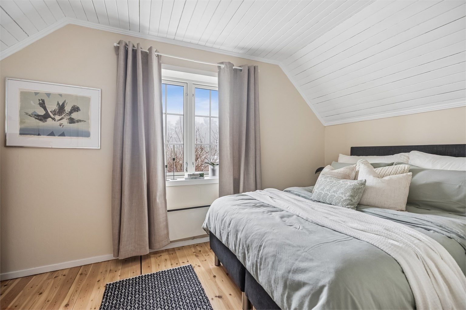 I denne etasjen er det tre soverom.