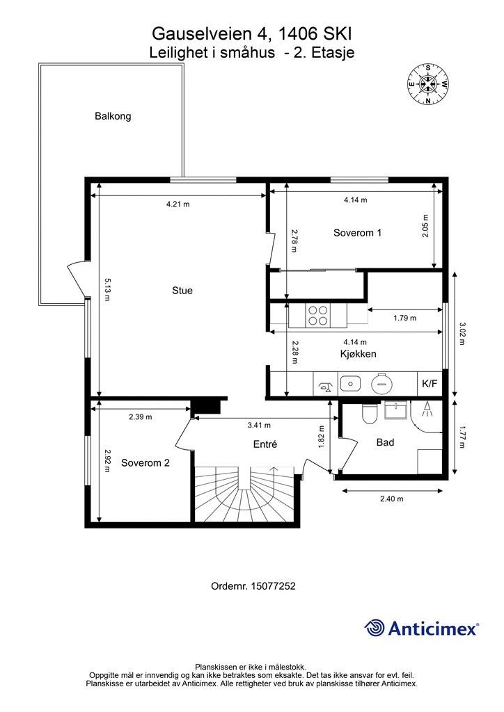Plantegning - 2. etasje