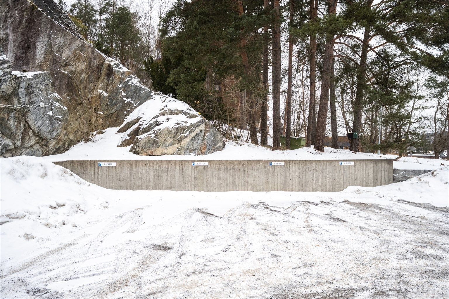 Sameiet disponerer gjesteparkeringsplasser for besøkende.
