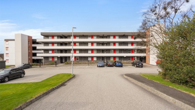 Parkering like utenfor blokken og mulighet for el-bil lading.