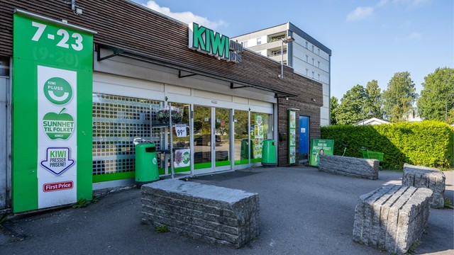 Kort gangavstand til Kiwi Vestskogen, kun 4 minutter unna.