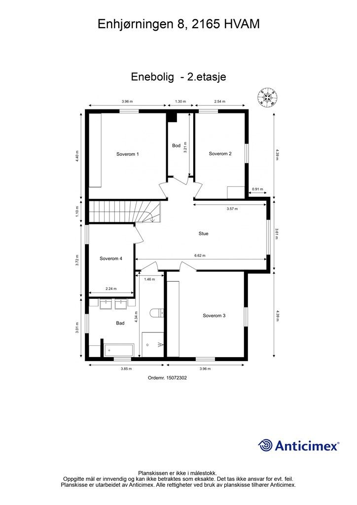 Plantegning - 2.etasje