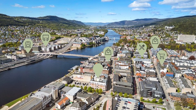 Med en svært sentral beliggenhet er det gangavstand til alt Drammen sentrum har å by på.
Foto: Haiman Askari