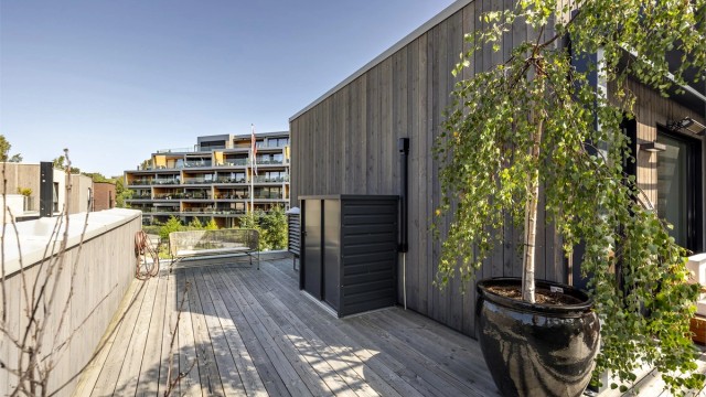 Herlig takterrasse på ca 40 kvm med medfølgende Jacuzzi