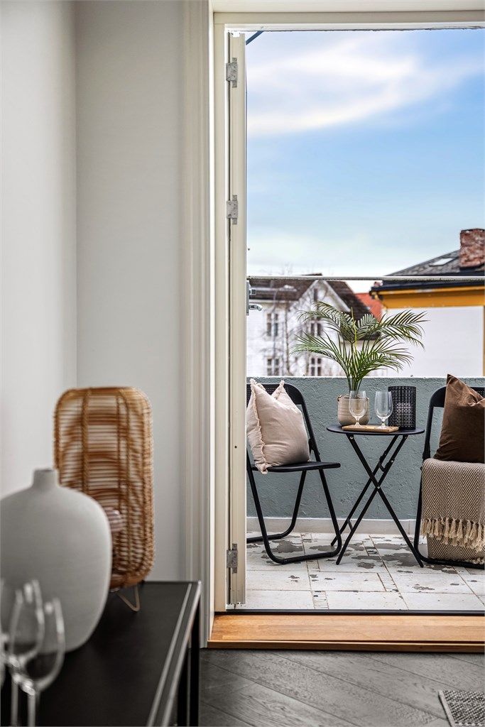 Balkongdør var ny i 2021. 