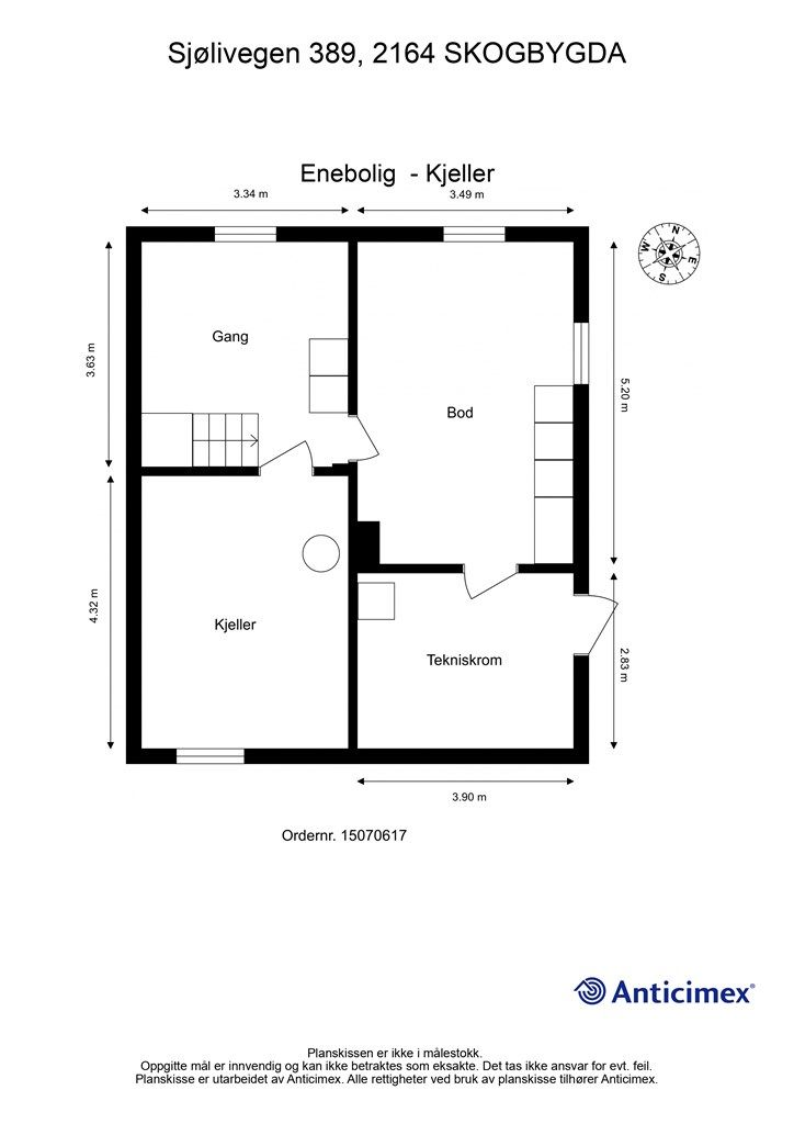 Plantegning - Kjeller.