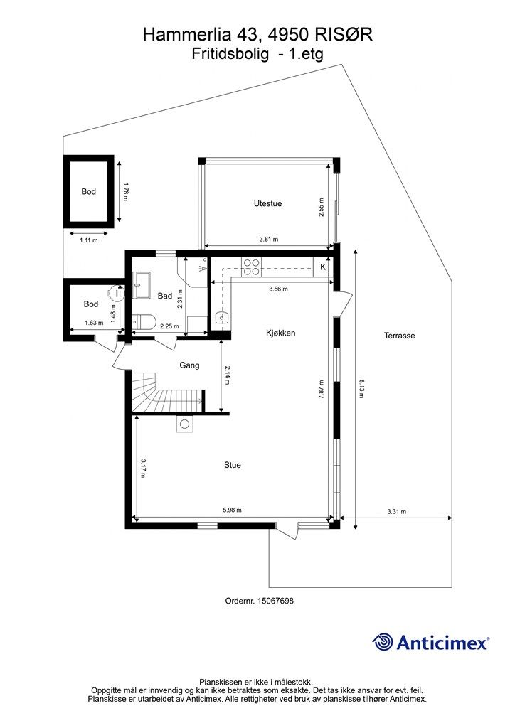 Plantegning 1. etasje
