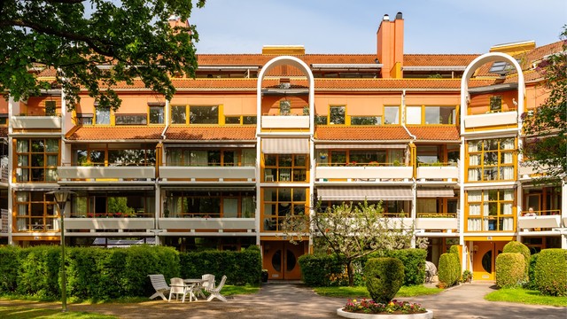 Trivelig og innbydende inngangsparti.