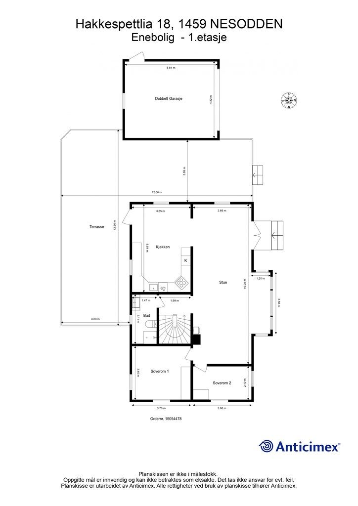 Plantegning 1. etasje